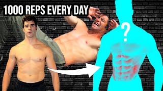 6 Pack in 7 Days Challenge - Doing 1000 Reps Of Abs A Day