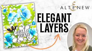 This Die Cut Flower Technique Looks Completely Hand Painted @JustineDvorak