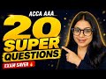 ACCA AAA Super 20 Questions & My 30 Day Plan to PASS 🚨