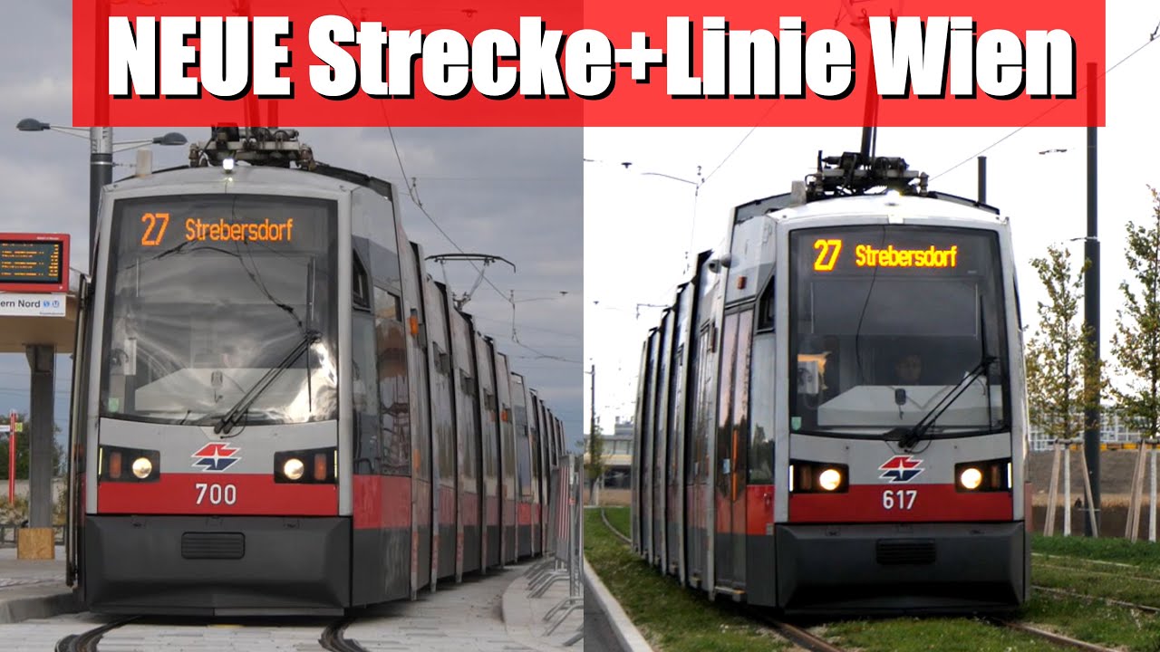 WIENs NEUE Straßenbahnlinie 27| NEUE Strecke Aspern Nord - Prinzgasse