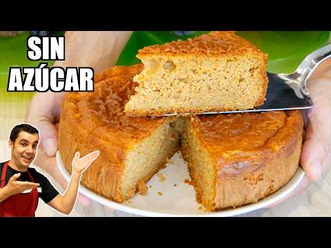 🥕 ¡BIZCOCHO DE ZANAHORIA SIN AZÚCAR más FÁCIL y RICO que verás! 😍