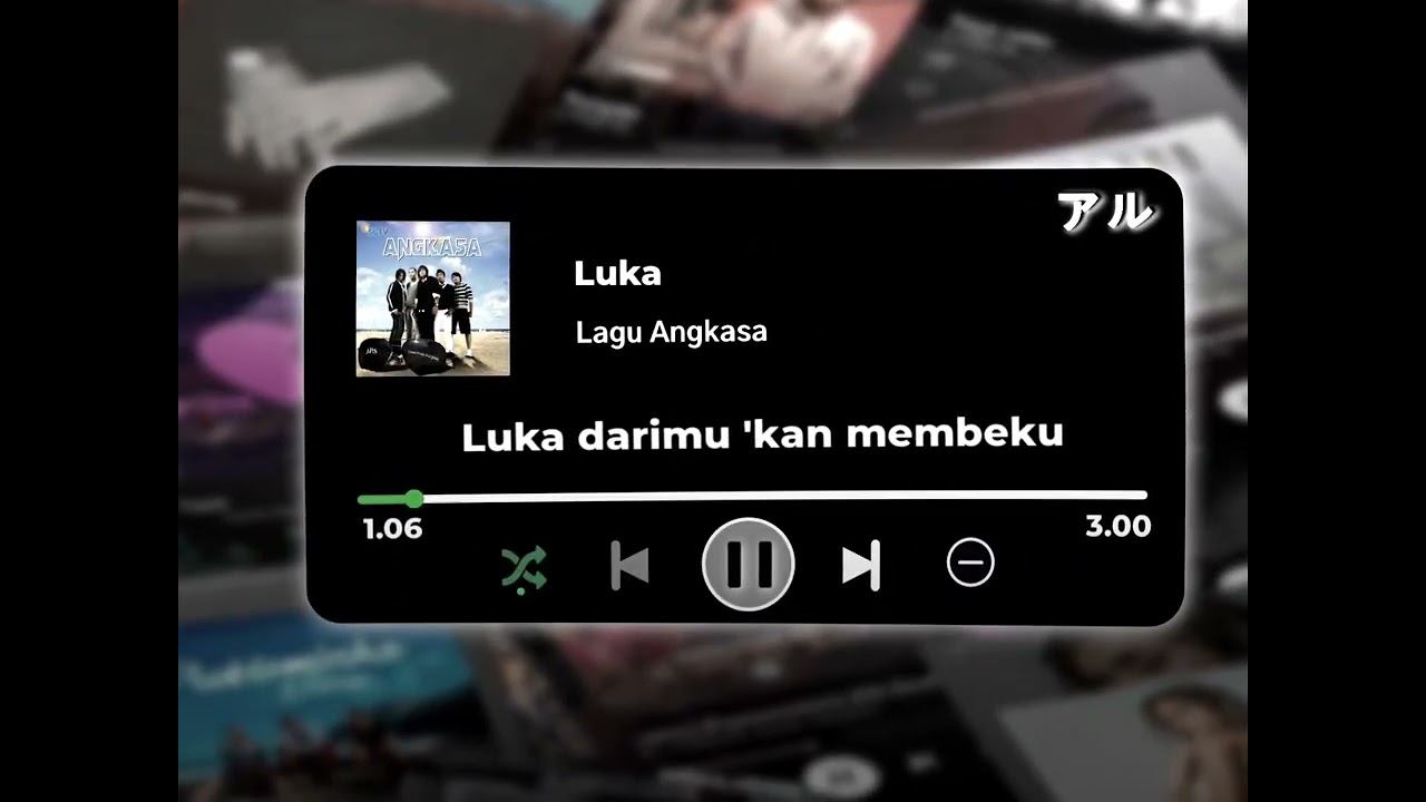 LIRIK LAGU DJ LUKA LAGU ANGKASA BAND DJ BY BATARA PRESENT MENGKANE 🎧