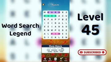 Word Search Legend Level 46 Answers 🔠 | Puzzle Game Answers & Tips | Go Answer