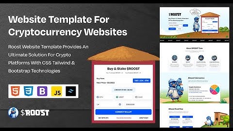 Roost Pepe Crypto Web Template | HTML5 & Tailwind CSS Meme Coin Template