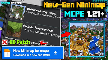 UPDATED Minimap Mod For Minecraft PE 1.21+ [100% WORKING]