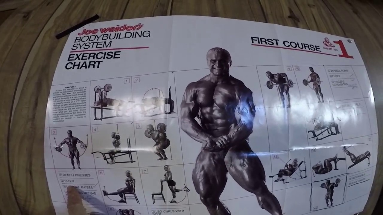 Joe Weider Exercise Chart