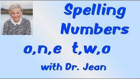 Thumbnail of Spelling Numbers with Dr. Jean