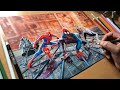 Drawing Spider-Man into the Spider-Verse - Timelapse | Artology