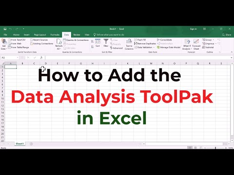 Video: Come ottengo il ToolPak di analisi in Excel per Mac?