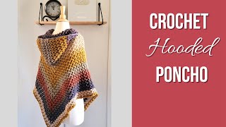 Crochet Hooded Poncho (can make without hood too!)