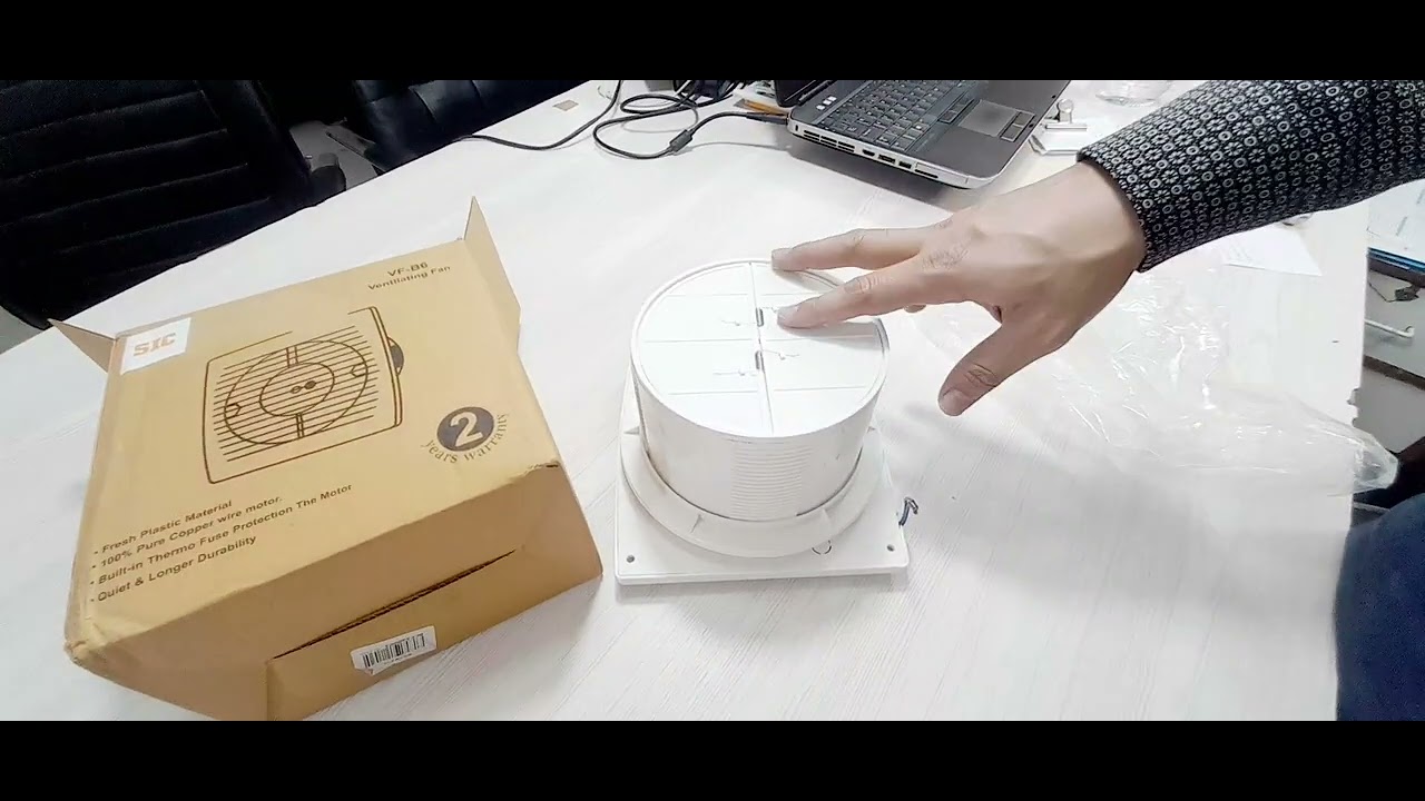 SIC 6″ Ventilation Exhaust Fan – Wall/Ceiling Mount for Bathroom & Kitchen | 2450 RPM | 100% Copper