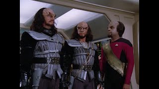 Star Trek TNG   Worf Plays Host to a Pair of Klingon Throwbacks (Part 2 of 2)