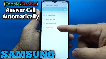 How to enable or disable answer call automatically on Samsung Galaxy A02