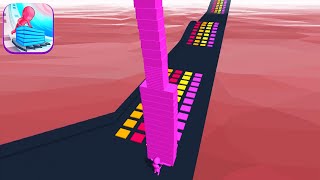 STACK COLORS! game MAX LEVEL 🌈👸💜 Gameplay All Levels Walkthrough iOS, Android New Game ProTutFull screenshot 2