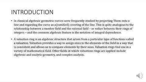 integral dependence and valuations rings