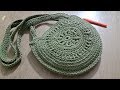 Tığişi Örgü Yuvarlak Çanta Yapımı & Crochet bag