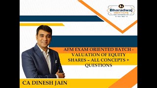 Equity valuation (Security Valuation) – Complete Concepts + Questions - CA/CMA Final AFM
