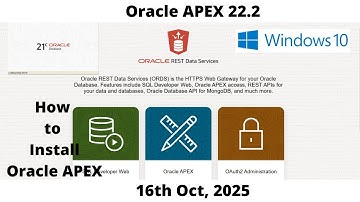 How to Install Oracle APEX 22.2 | DB 21c Pluggable | Windows 10 | Omar Baig
