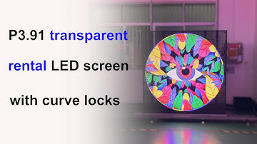 Super High Transparent Rental LED Display Screen with curve locks #nseled #nseledcloud