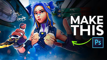Valorant Thumbnail Tutorial | *EASY* | Photoshop |.