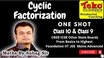 Cyclic Factorization  in One shot class 9 10 cyclic factor in 1 shot Now Free Access all Videos