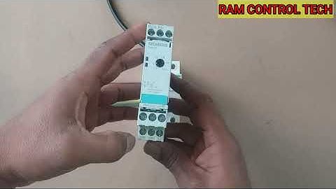 How to siemens off delay timer wiring connection in tamil