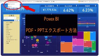 Power BIレポートをPDF・PPTファイルにエクスポートする方法