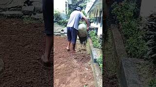 Mengurug Dasaran Taman Depan Kelaa ||Penjaga Sekolah Menes