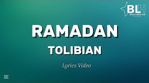 Tolibian - Ramadan (Lyrics Video) Glitch Session
