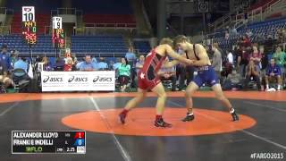 132 Quarterfinal - Frankie Indelli (Illinois) vs. Alexander Lloyd (Minnesota)