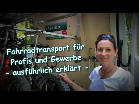 Fahrradtransport für Profis und Gewerbe mit dem bike-holder Fahrradhalter-Baukasten (extended)