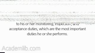 Contract Monitoring, Inspection, and Acceptance
