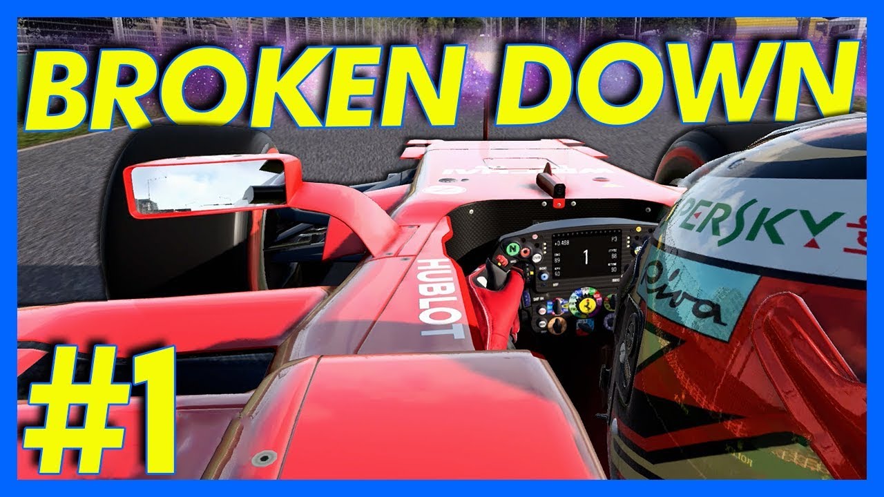 F1 2017 Career Mode Gameplay : ALREADY BROKEN DOWN!! (Part 1)