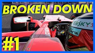 F1 2017 Career Mode Gameplay : ALREADY BROKEN DOWN!! (Part 1)