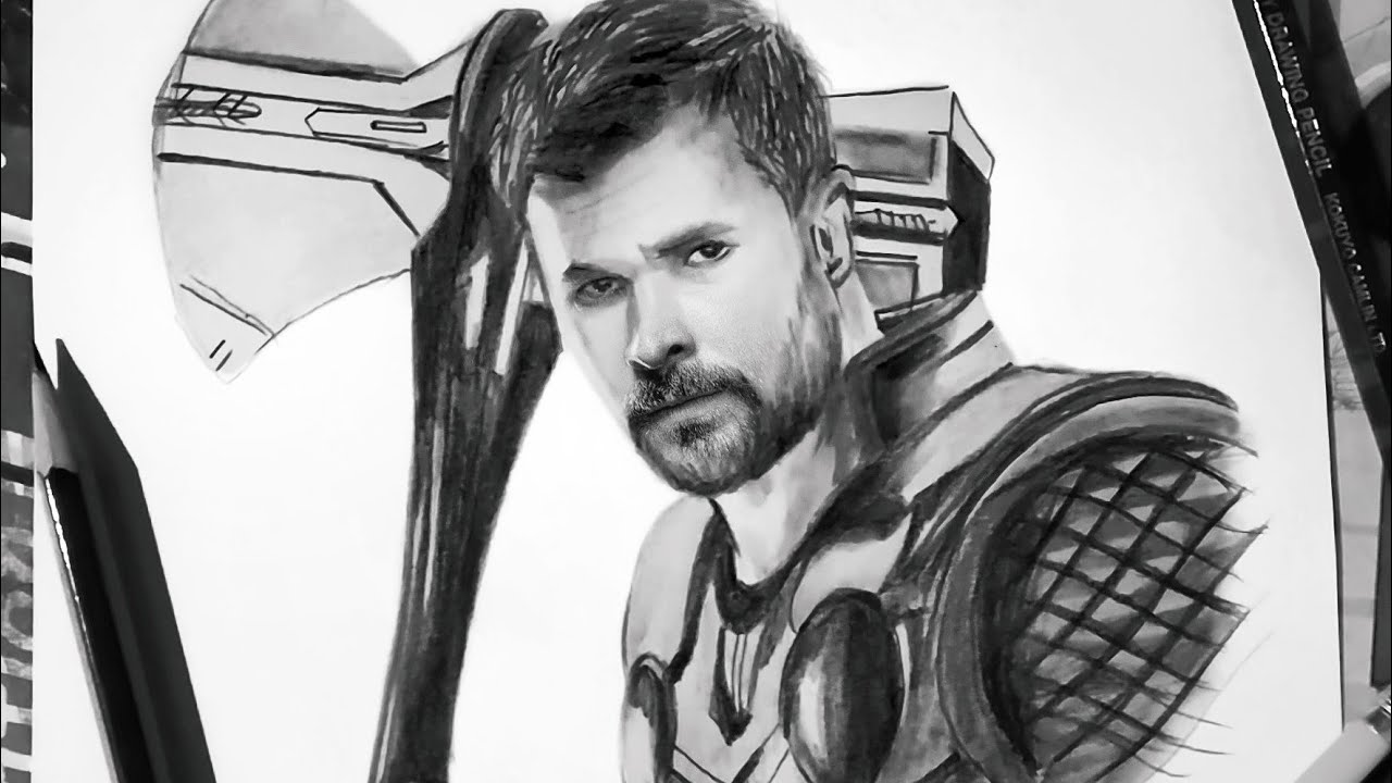 How to draw Thor Step by Step  Thor Ragnarok  Drawing Tutorial   YouCanDraw  YouTube