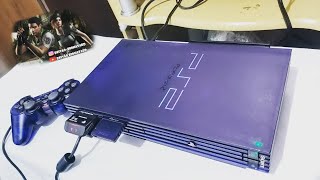 Playstation 2 Fat BB Pack Midnight Blue PS2 Azul Transparente SCPH-50000 MB/NH Unboxing Japão