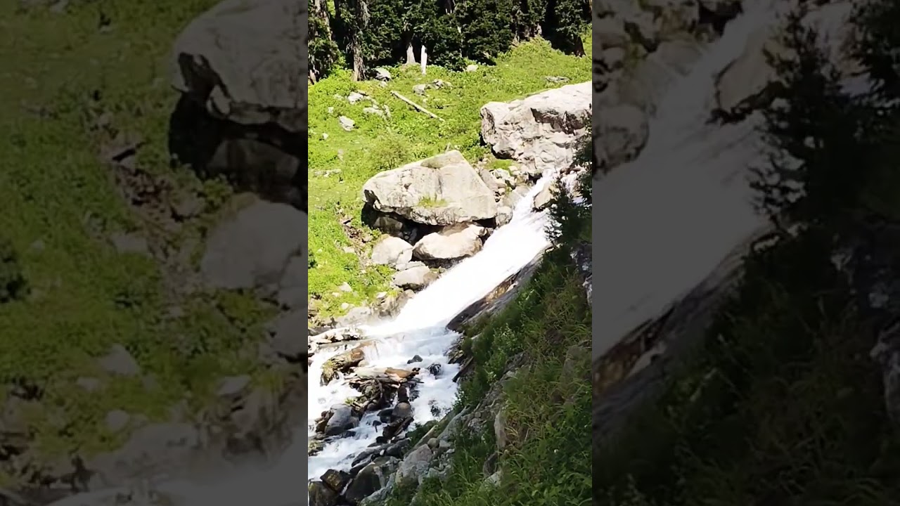 on foot track amazing kandol lake Kalam valley swat 