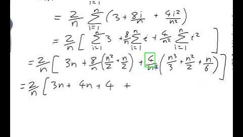 EXAMPLE: Finding an integral using upper and lower sums in terms of n