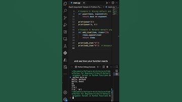Default Argument Values in Python Functions | Control Flow Tools | Python for beginners  #coding