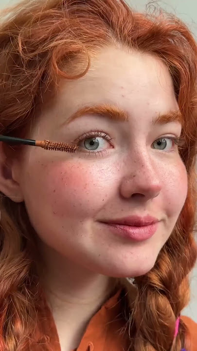 Finally sharing the secret to my redhead makeup routine! - @littlebruke 🧡 #redhead #shorts