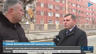 Goranboy Rayonunda Bir Bloku Çökən Binanın Yaxın Günlərdə Sökülməsi Planlaşdırılır.