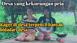 Wowwanita Wanita Jomblo Masak Masak Daun Singkong Dengan Nuansa Pedesaan Yang Cantik