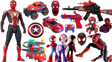Marvel Spider-Man series unbox,popular Spider-Man action dolls,Spider-Man popular electric toy gun