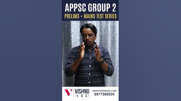 APPSC Group 2 Prelims and Mains Test Series at Vishnu IAS Academy #appsc  #appscgroup2  #iasacademy