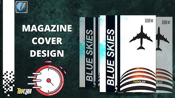Blue Skies Magazine Cover and Spread | Speed Art (Scribus)