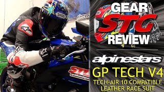 Alpinestars GP Tech V4 Leather Race Suit Tech-Air 10 Compatible Review | Sportbike Track Gear