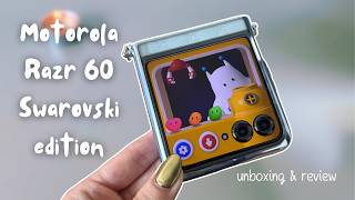 ✨Unboxing Motorola Razr 60 (Swarovski edition)✨ customization & setup