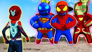 TEAM SPIDER-MAN vs NEW BAD HERO ||  SPECIAL LIVE ACTION STORY - Where Is KID SPIDER MAN ? #1