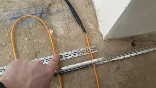 монтаж нагрівального кабелю Woks теплої підлоги