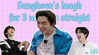Sunghoon's laugh for 3 minutes straight | ENHYPEN screenshot 3